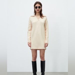 NWT - Zara Polo Collar Knit Dress